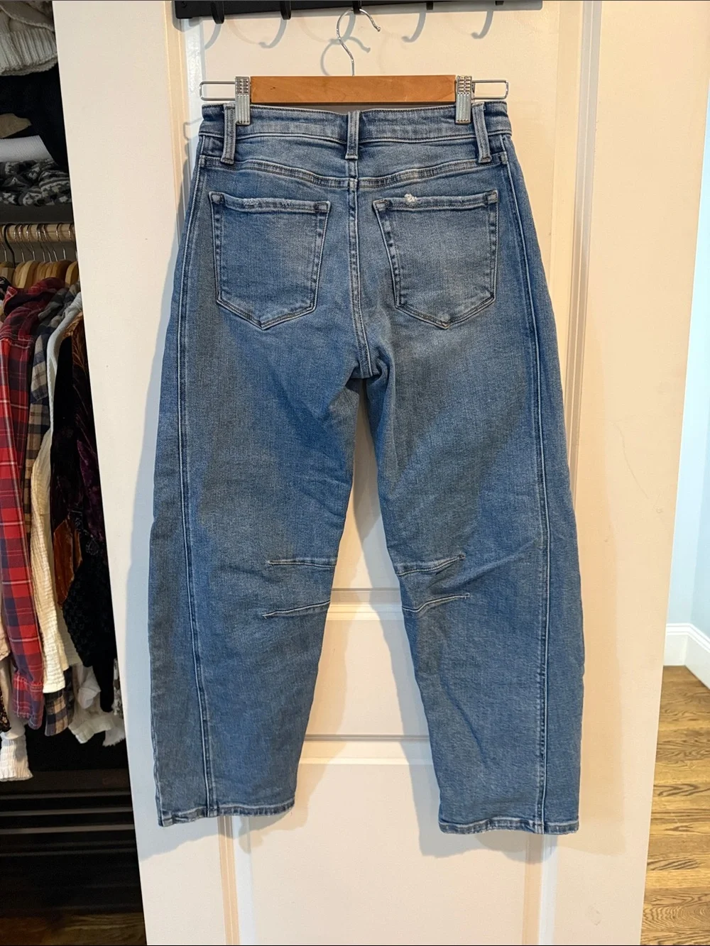 Vici Blue Barrel Jeans
